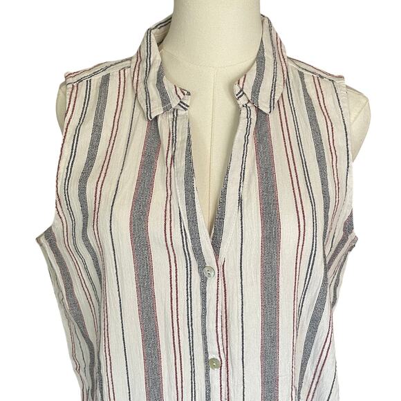 NWT Sigrid Olson Shift Dress Cotton Tunic Beach Cover Up Coastal Size Medium - Picture 2 of 8